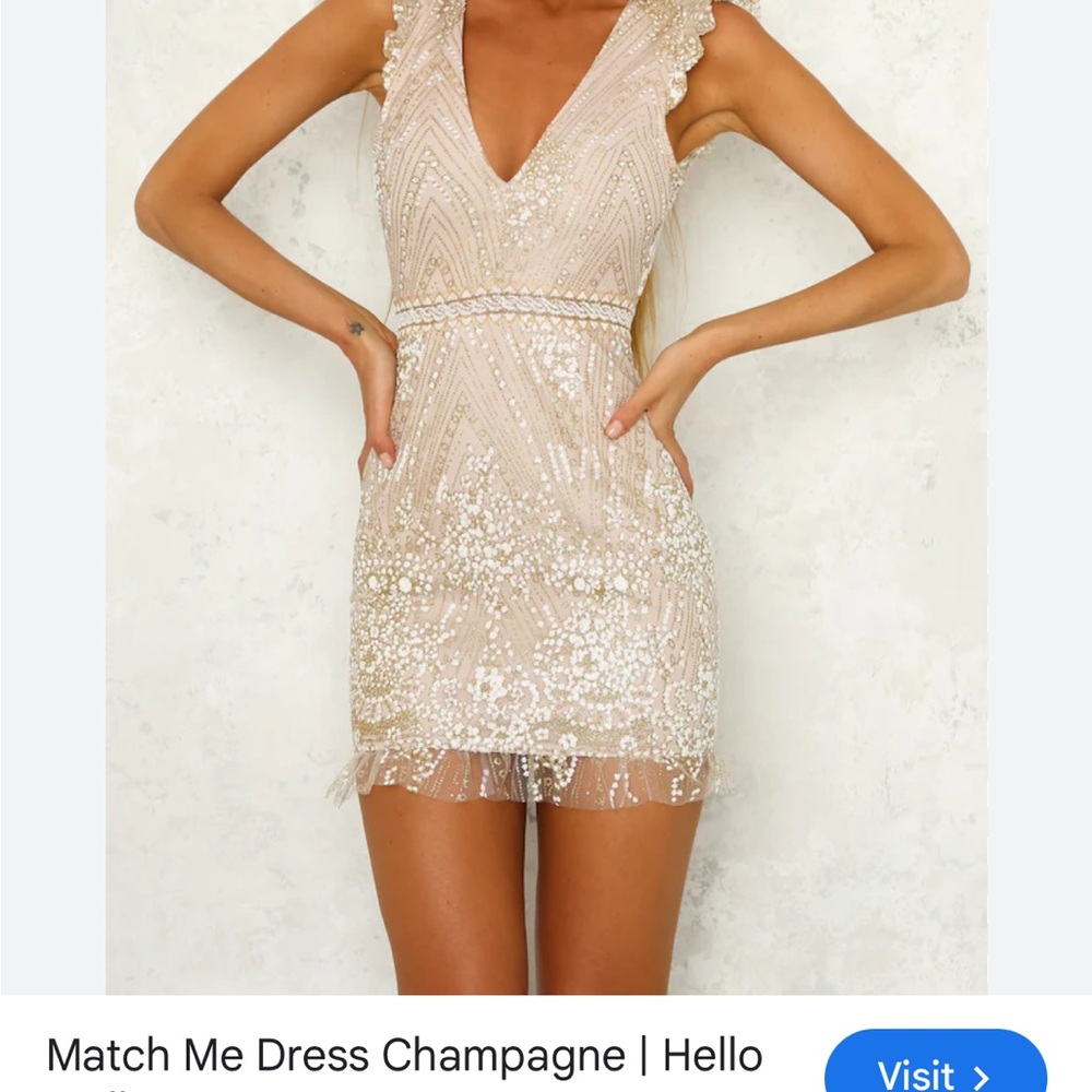 NWT Match Me Champagne Hello Molly dress size 8 - Picture 5 of 8